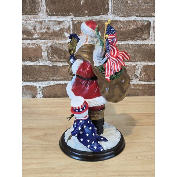 Star Spangled Santa Danbury Mint Patriotic American Flag Christmas USA - Picture 4 of 5